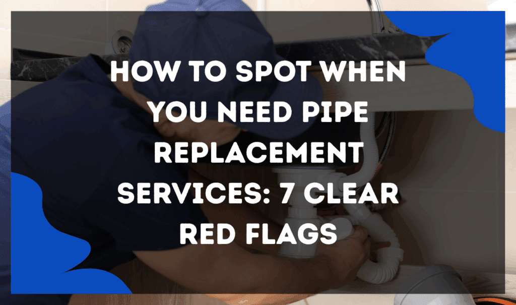 Professional plumber inspecting pipe replacement services in a residential home.