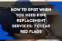 Professional plumber inspecting pipe replacement services in a residential home.